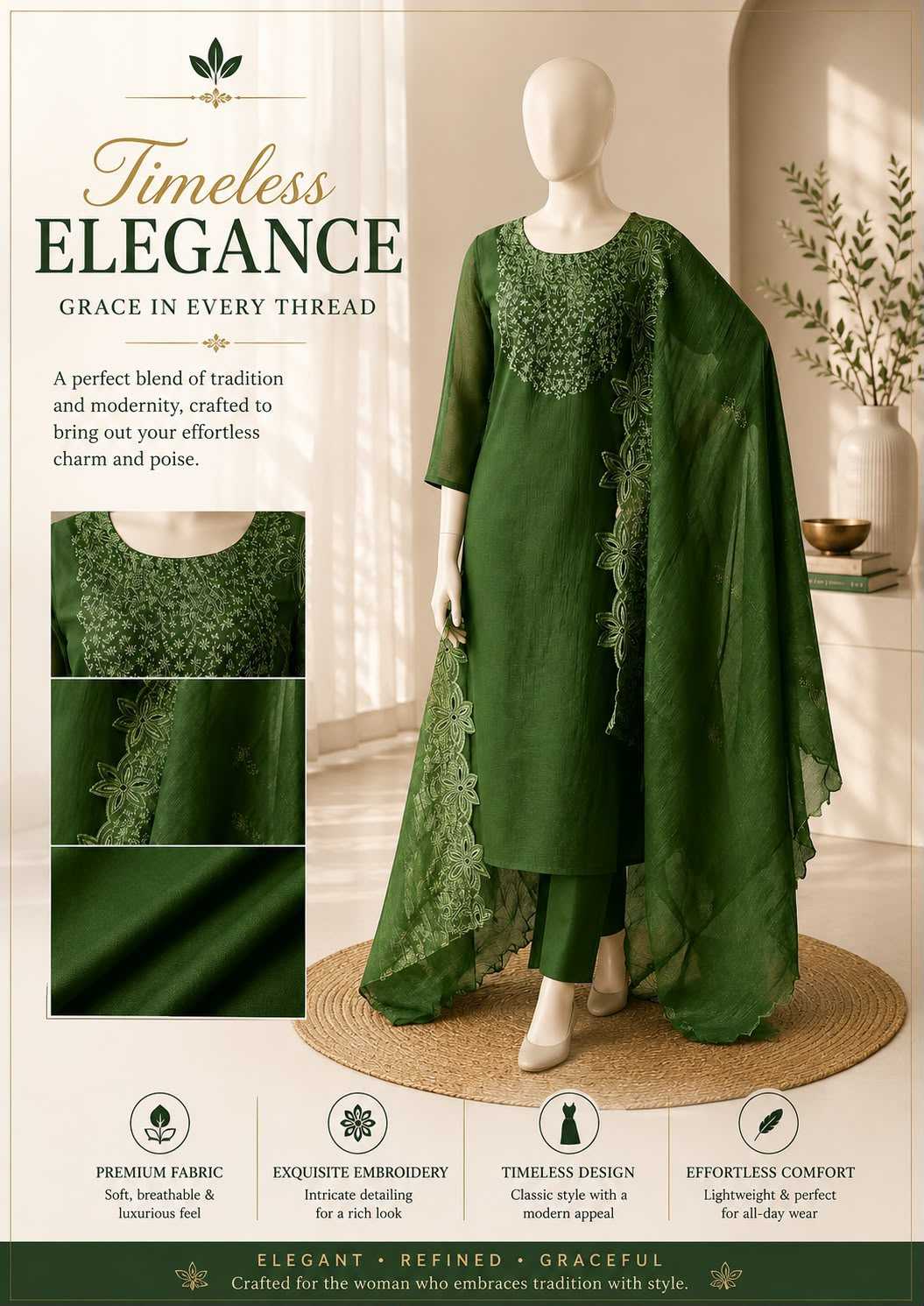 Yok Burberry Silk Designer Kurti