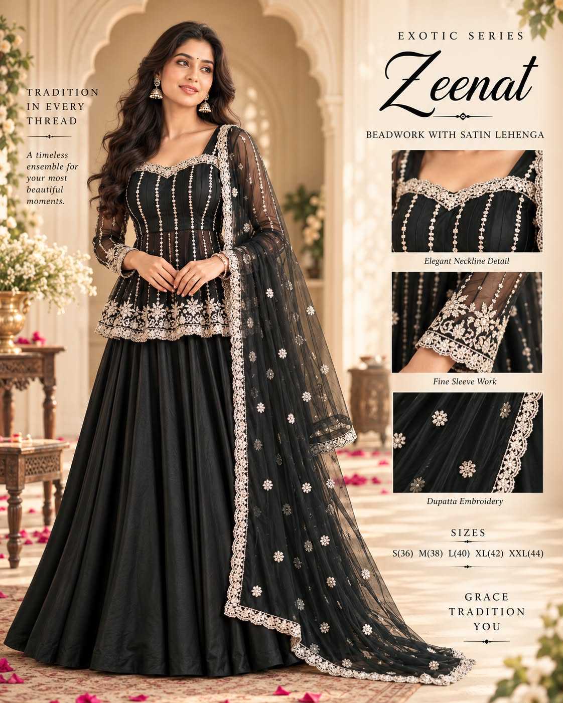 Zeenat Premium Silk Designer Lehenga