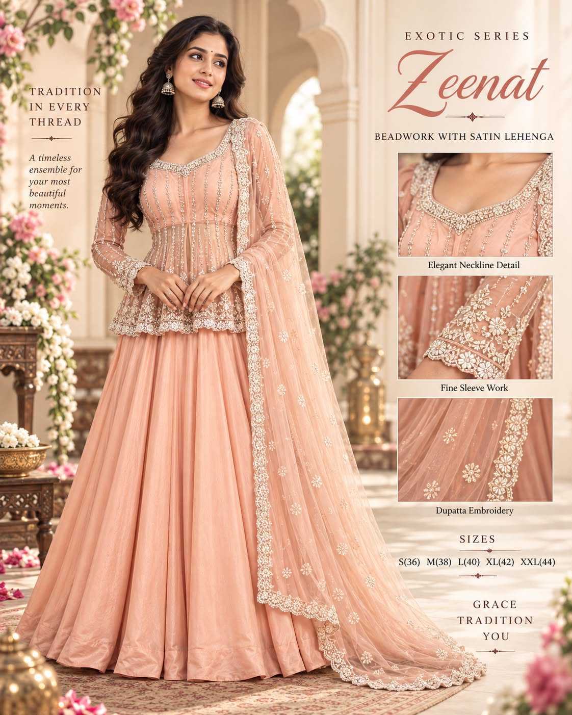 Zeenat Premium Silk Designer Lehenga