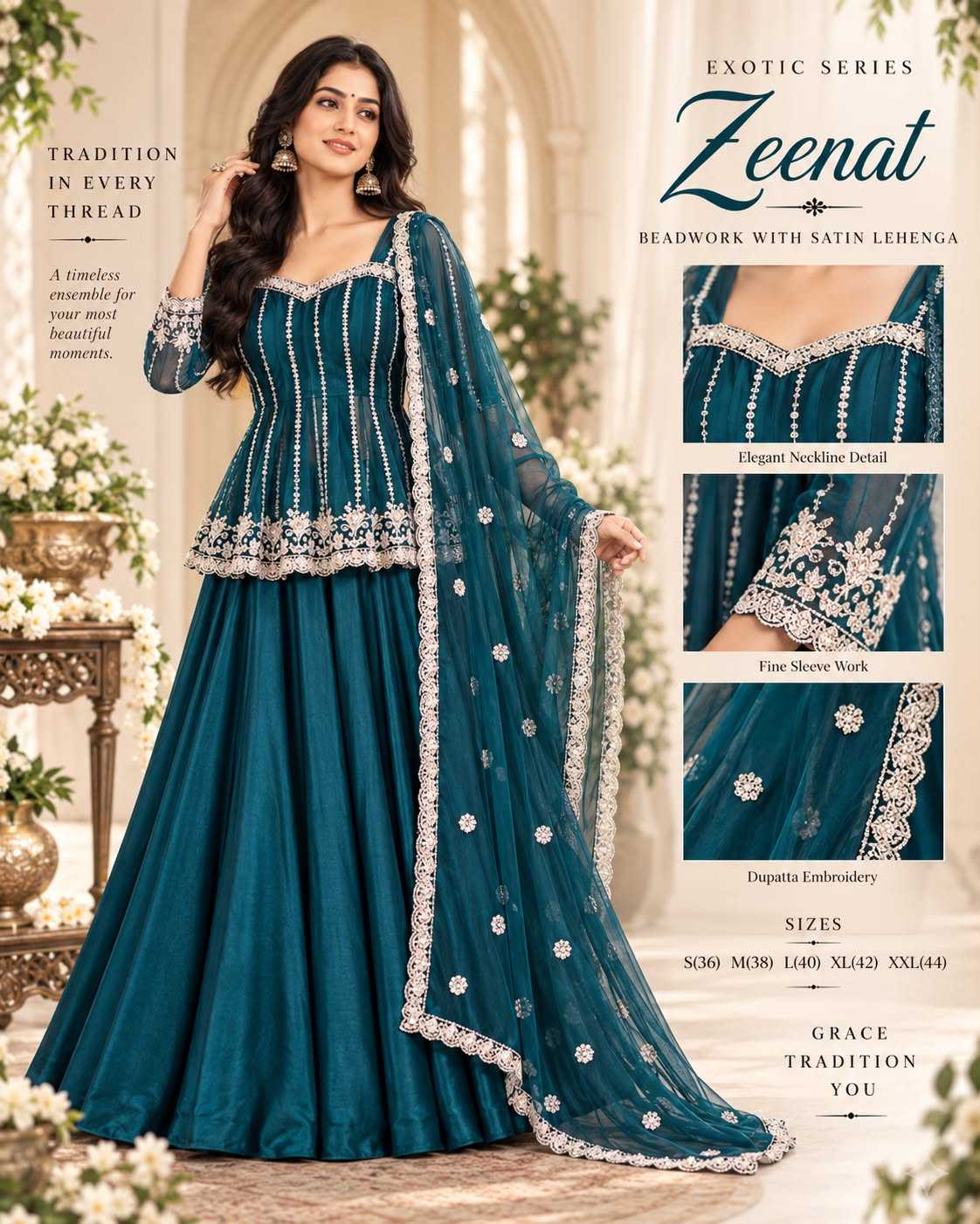 Zeenat Premium Silk Designer Lehenga