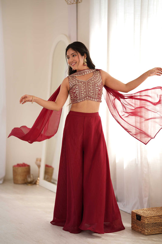 Crush Silk Embroidery Suit 102