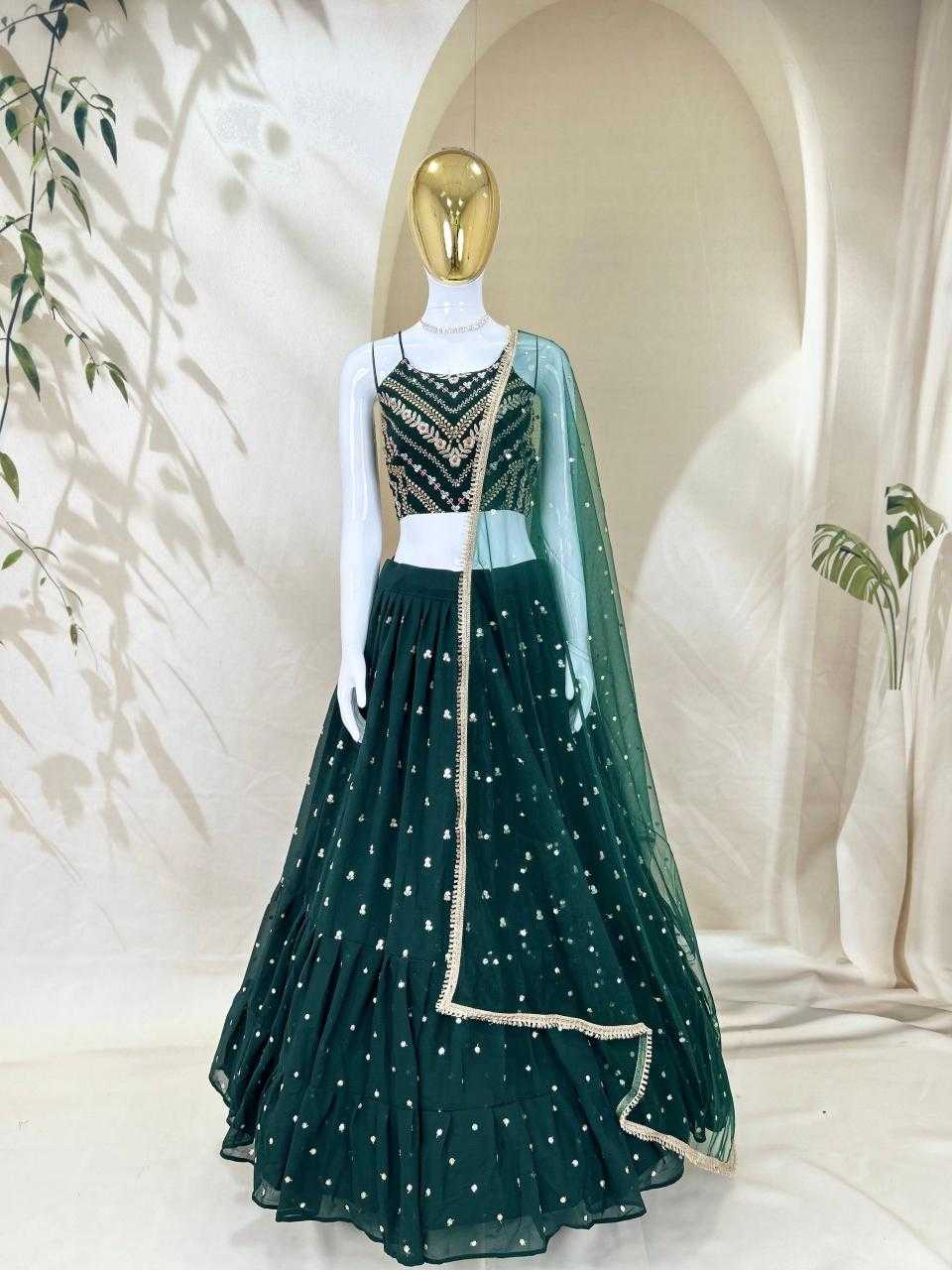 Georgette Embroidered Lehenga 116