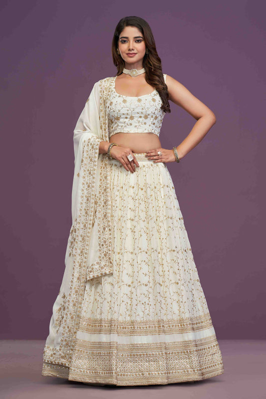 Georgette Embroidered Lehenga 139