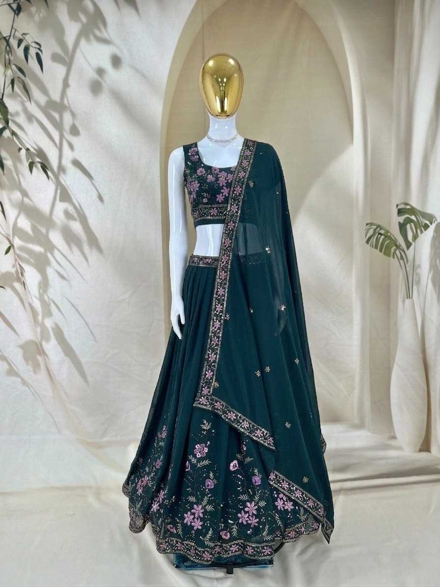 Georgette Embroidered Lehenga 153