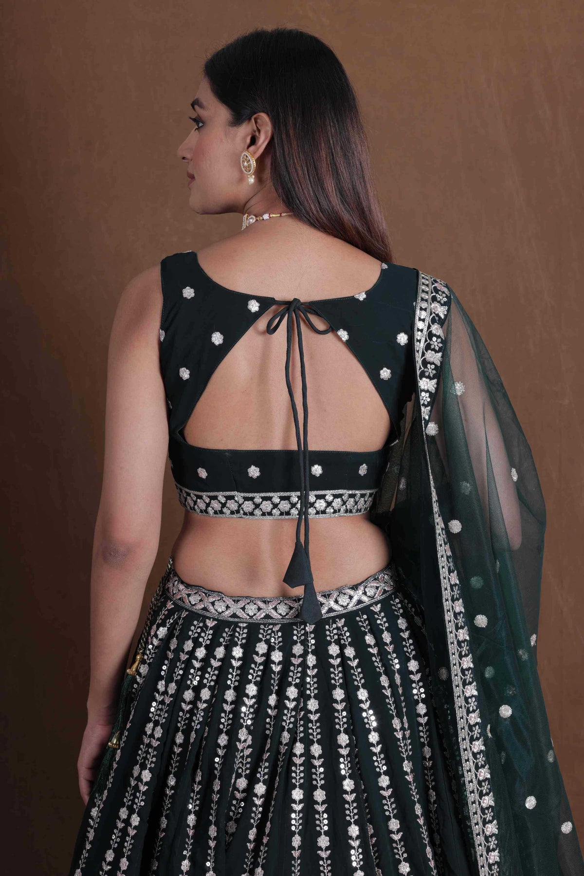 Georgette Embroidered Lehenga 167