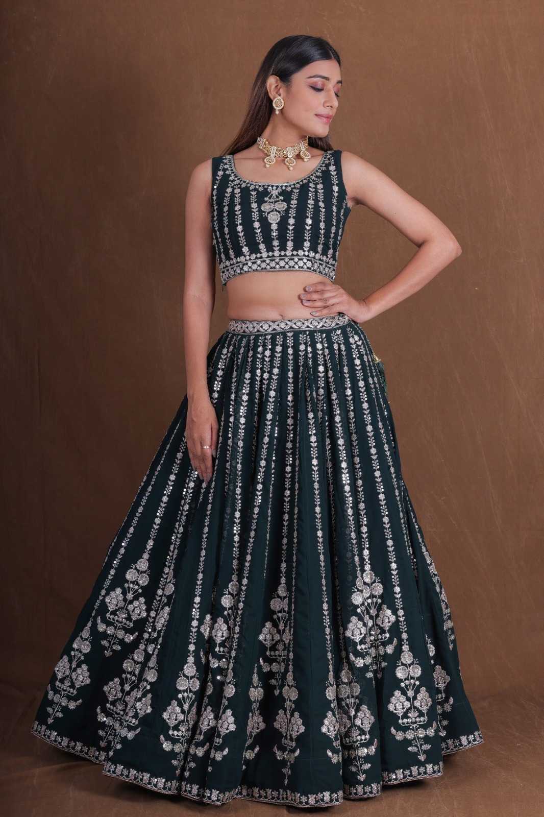 Georgette Lehenga
