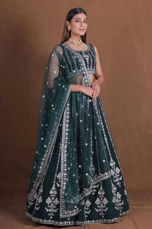 Georgette Lehenga