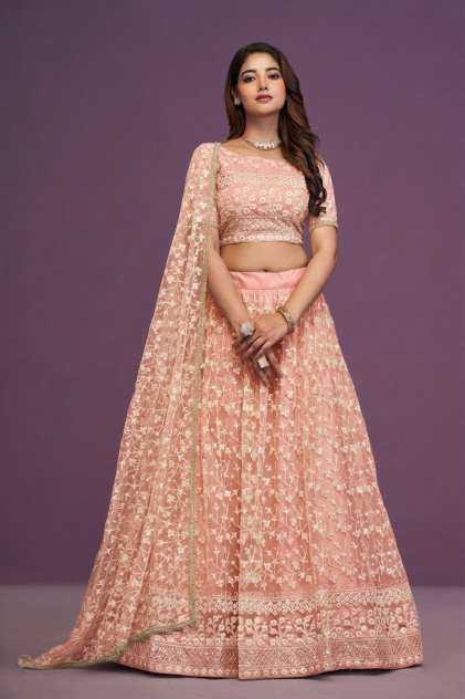 Net Embroidered Lehenga 170