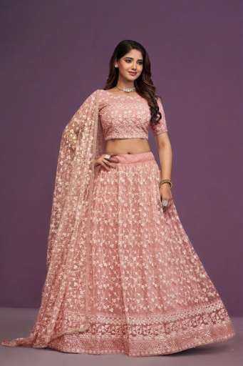 Net Embroidered Lehenga 170