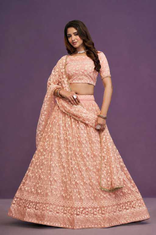 Net Embroidered Lehenga 170