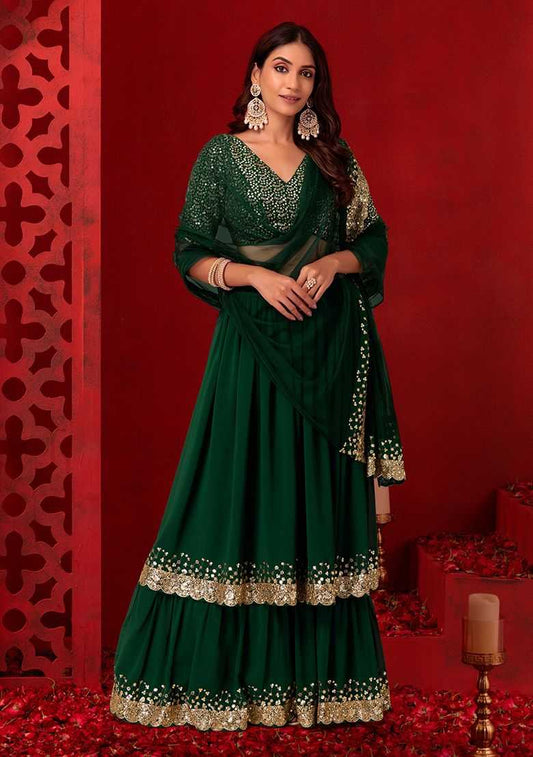 Georgette Embroidered Lehenga 202