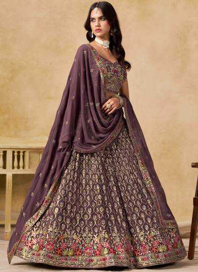 Georgette Embroidered Lehenga 209