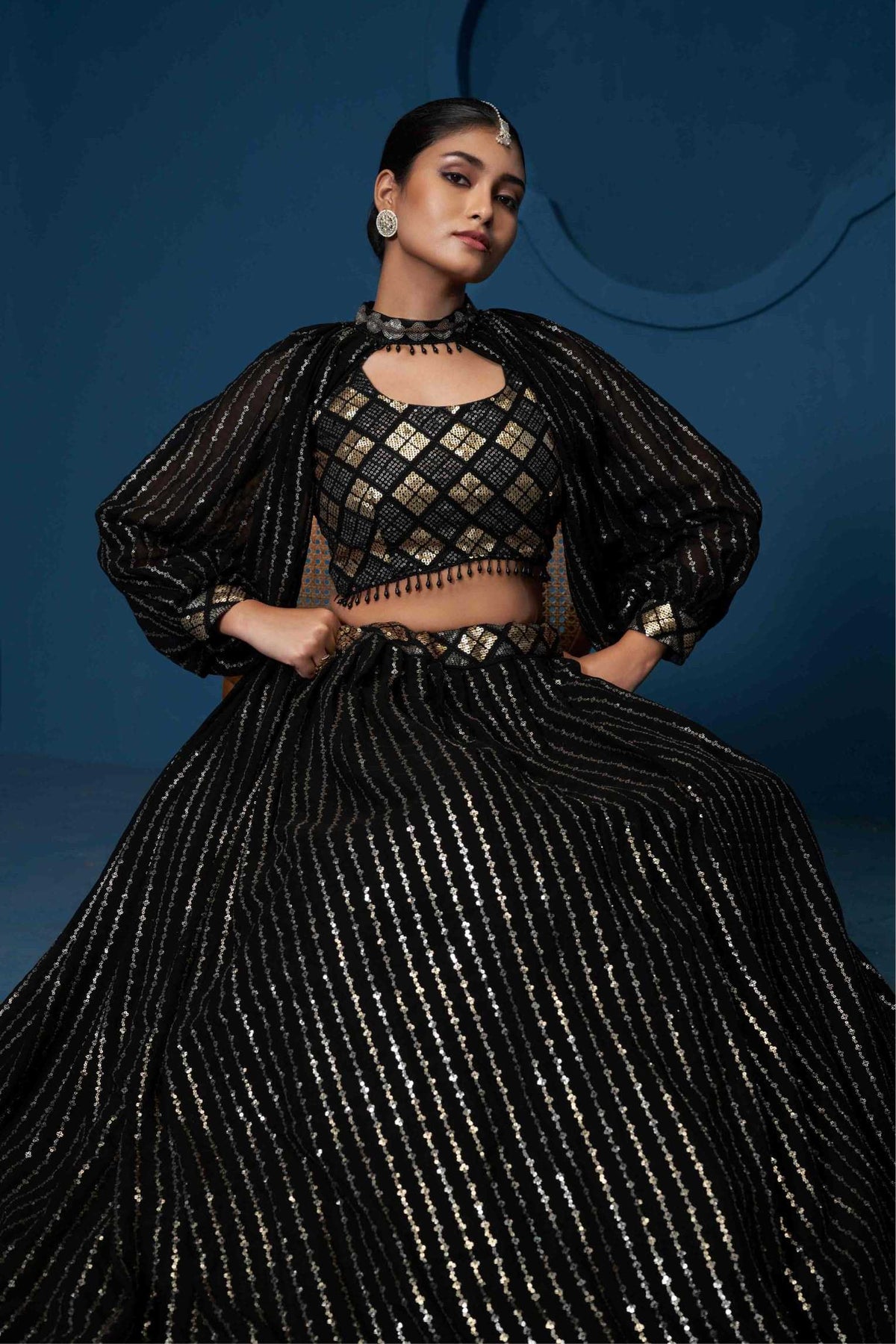 Georgette Embroidered Lehenga 210