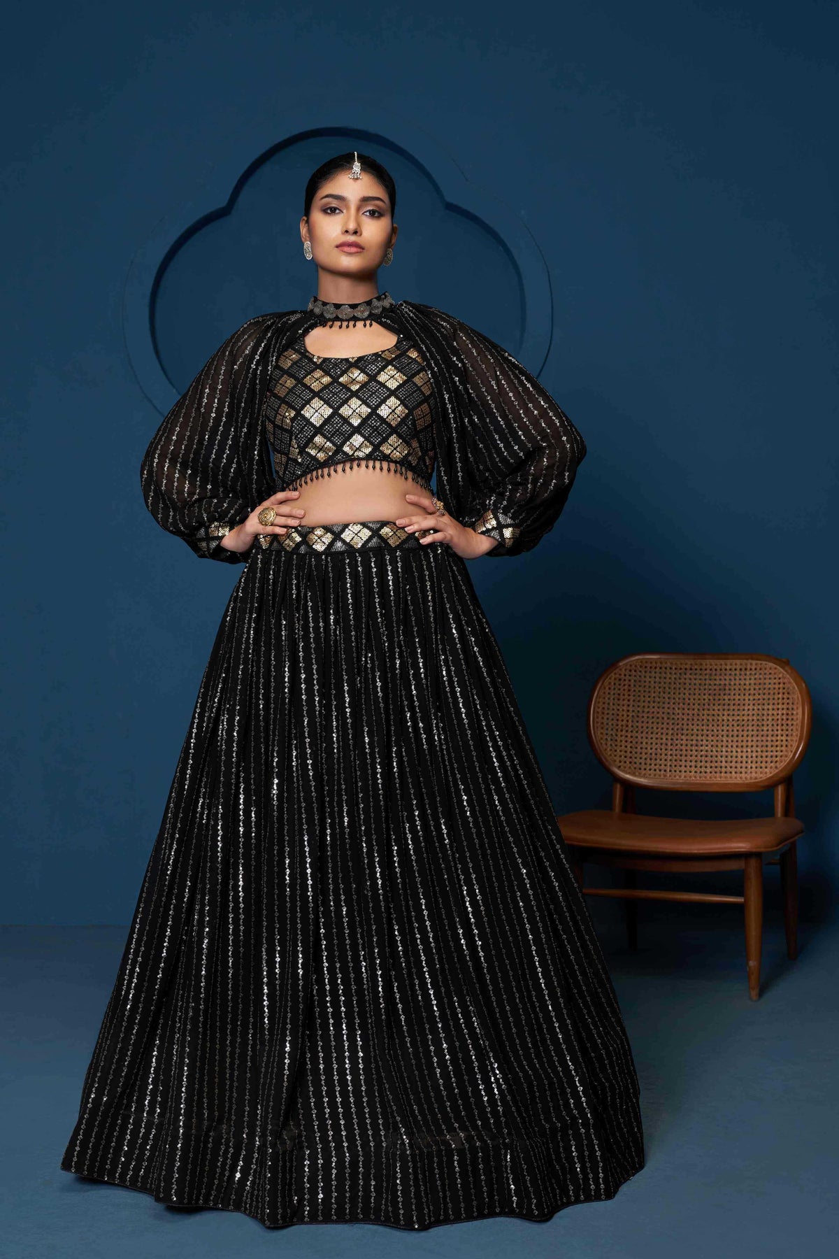Georgette Embroidered Lehenga 210