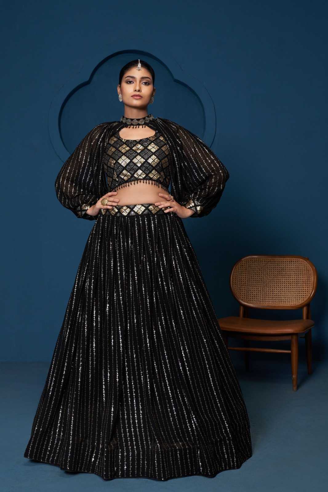 Premium Georgette Embroidered Lehenga