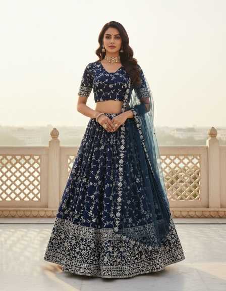Georgette Embroidered Lehenga 212