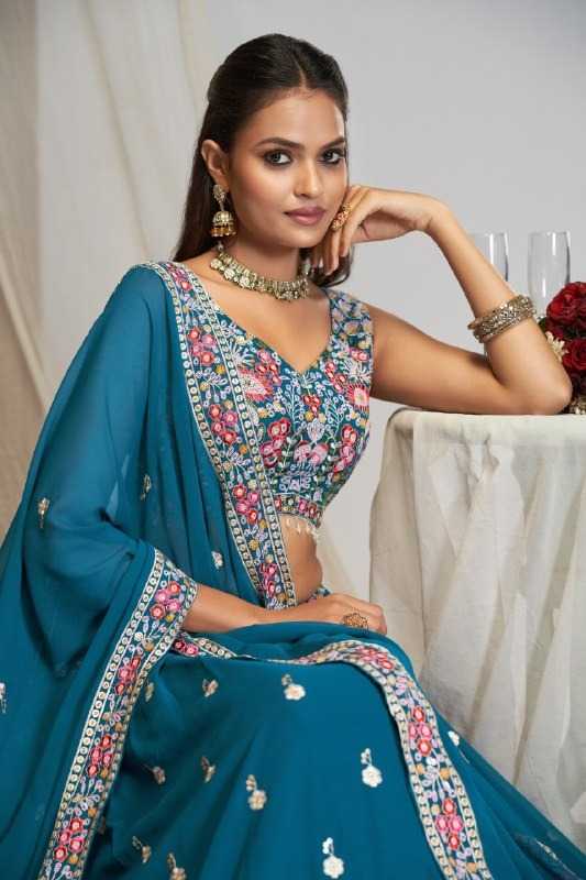 Faux Georgette Embroidered Lehenga 223