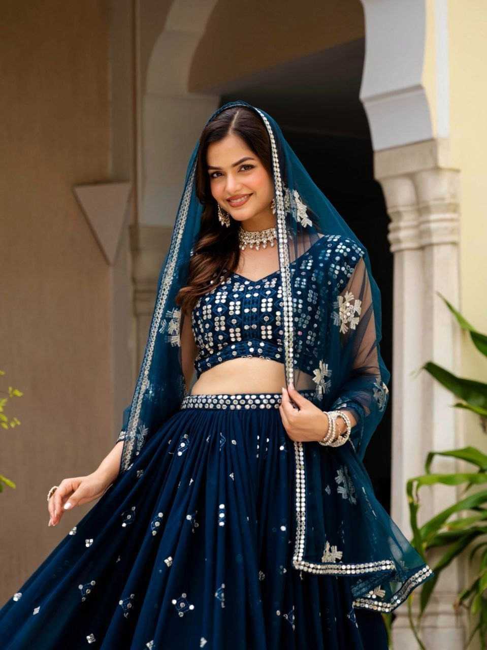 Faux Georgette Embroidered Lehenga 226