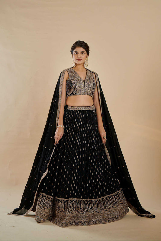 Faux Georgette Embroidered Lehenga 270