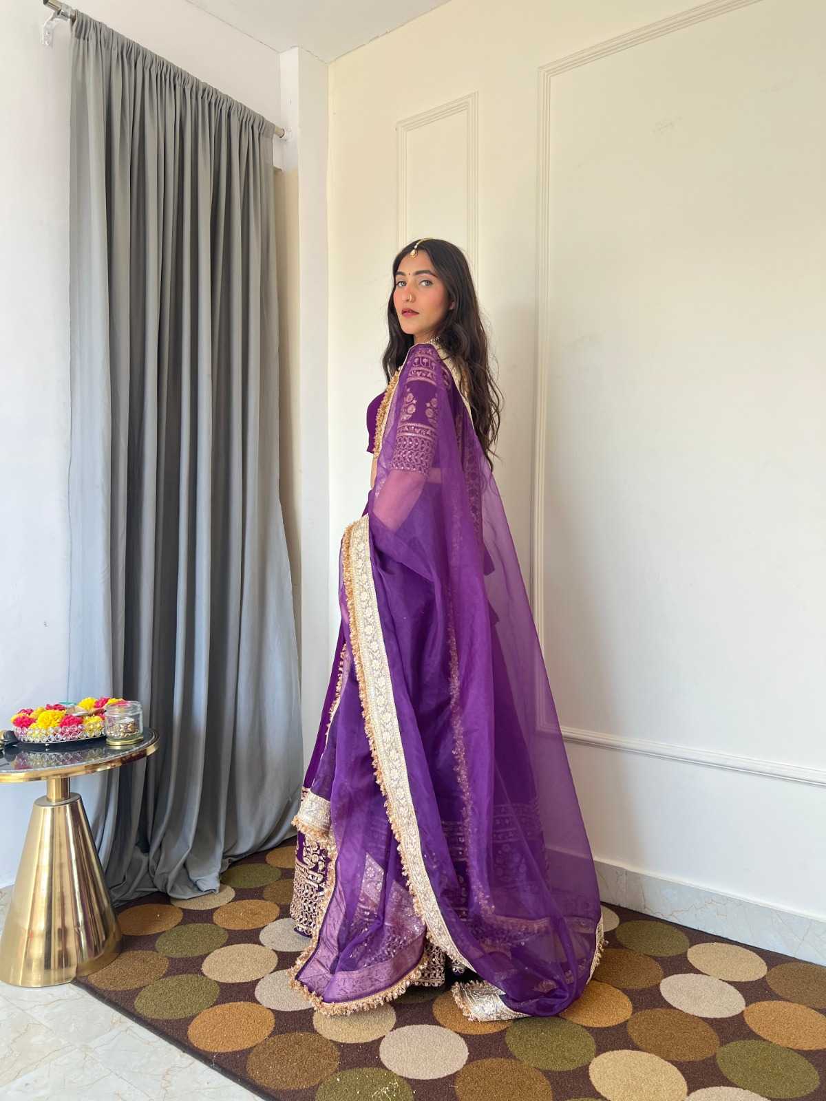 Faux Georgette Embroidered Lehenga 284