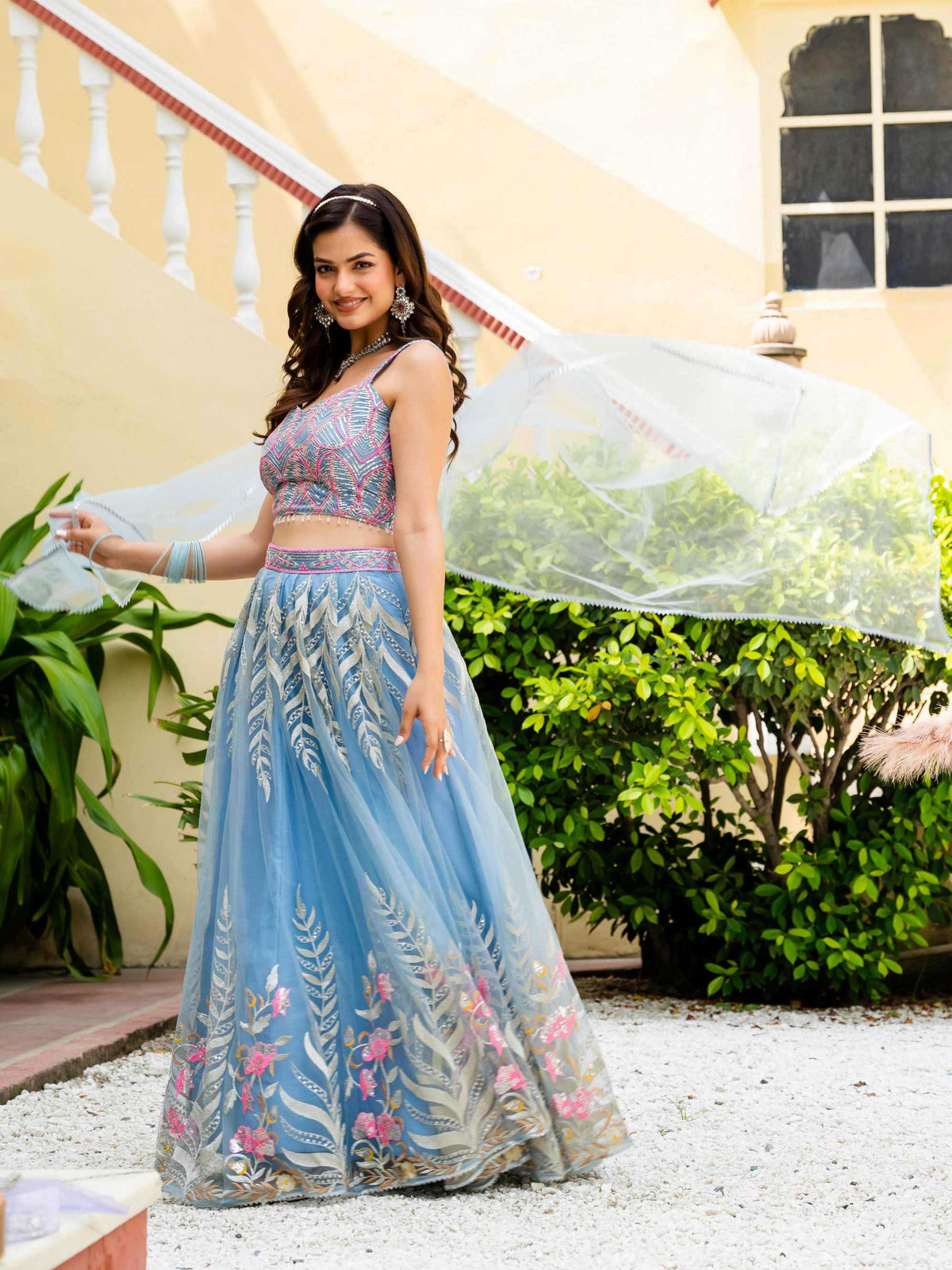 Net Fancy Lehenga 286