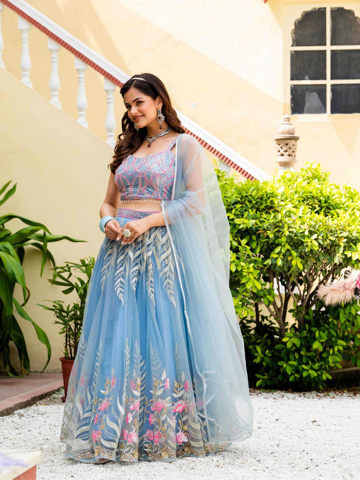 Net Fancy Lehenga 286