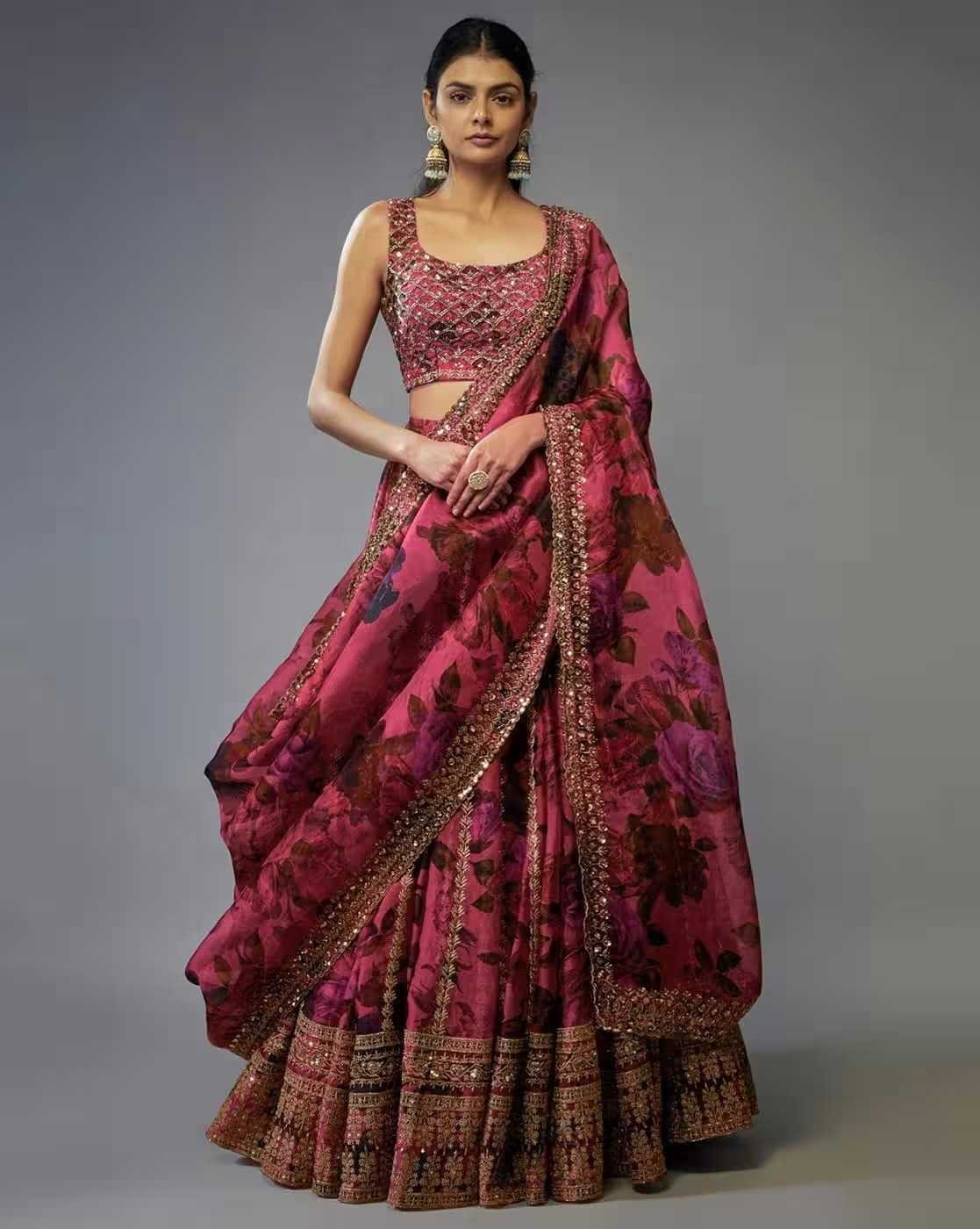 Organza Designer Lehenga 295