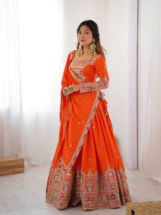 Crepe Embroidered Lehenga 296