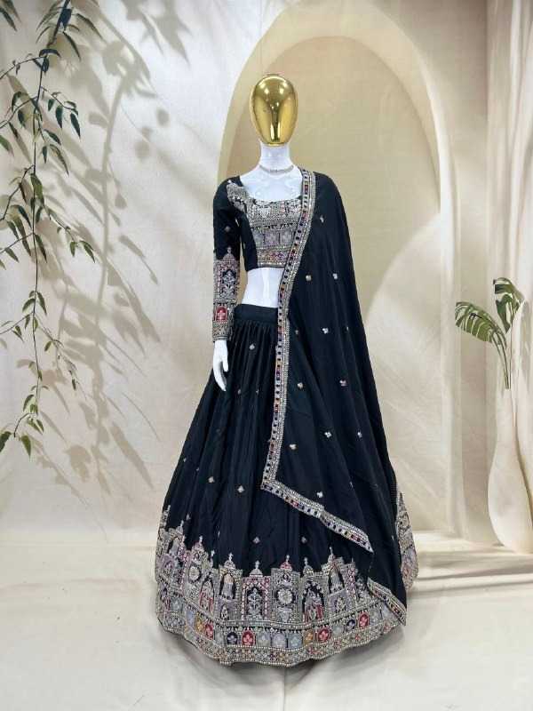 Crepe Embroidered Lehenga