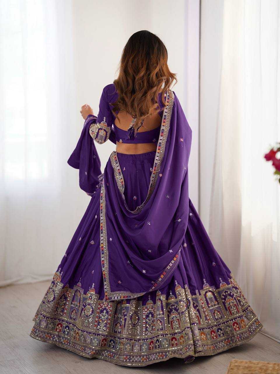 Crepe Embroidered Lehenga 299