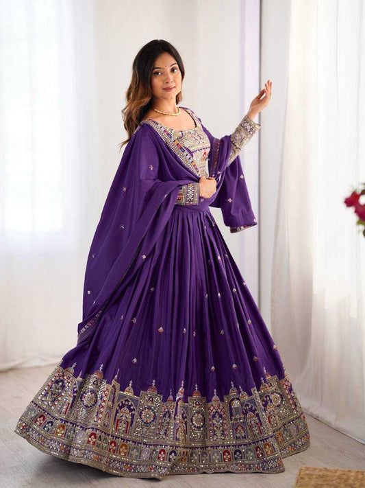 Crepe Embroidered Lehenga 299