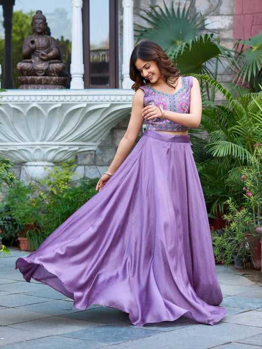 Soft Vichitra Designer Lehenga 327