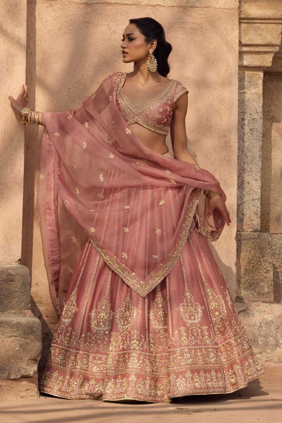 Georgette Embroidered Lehenga 347