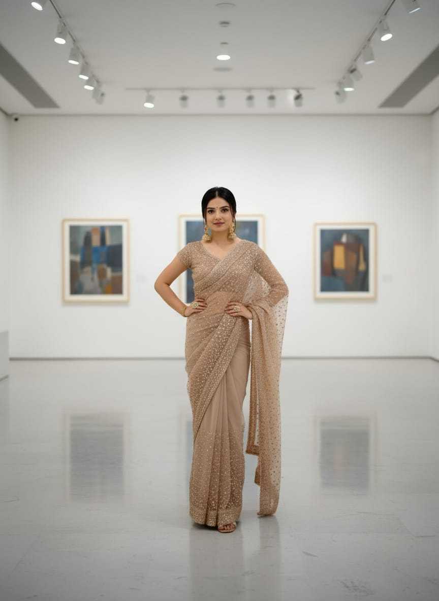 Net Sequence Saree 352