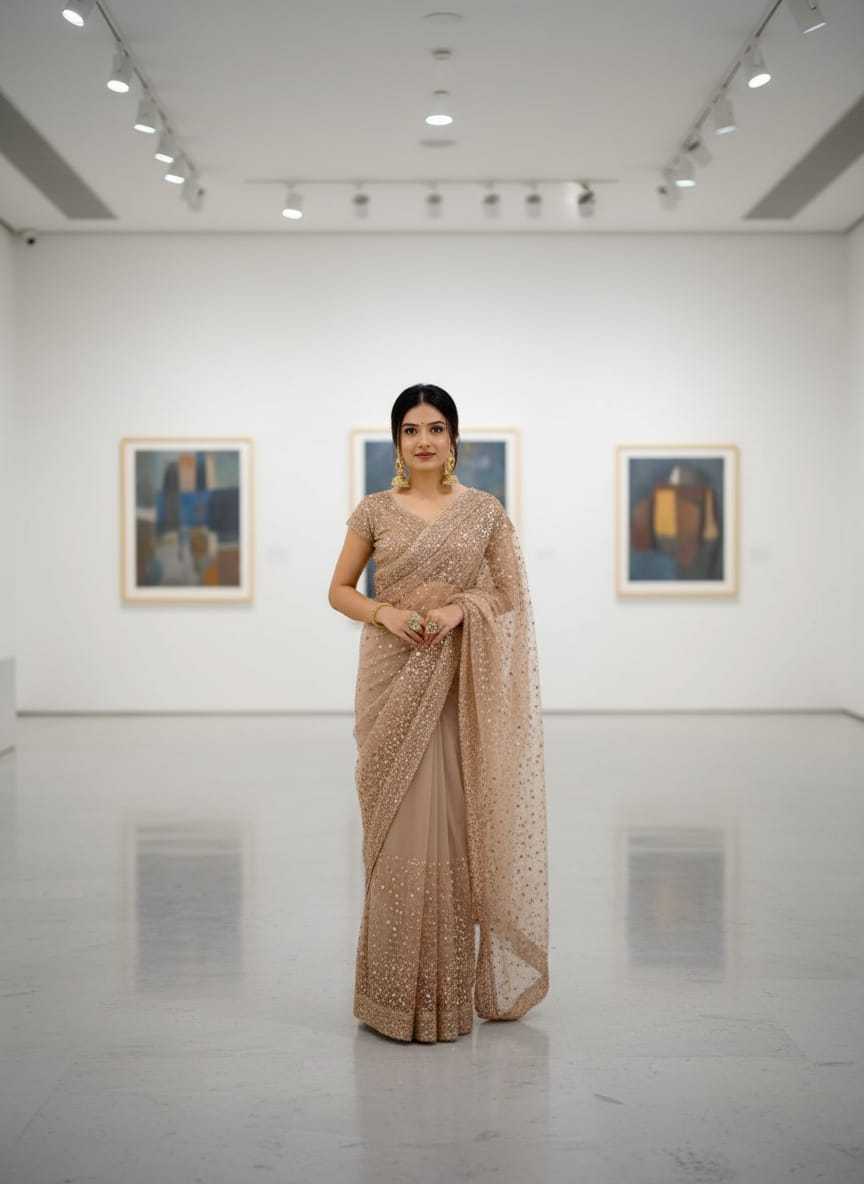 Net Sequence Saree 352