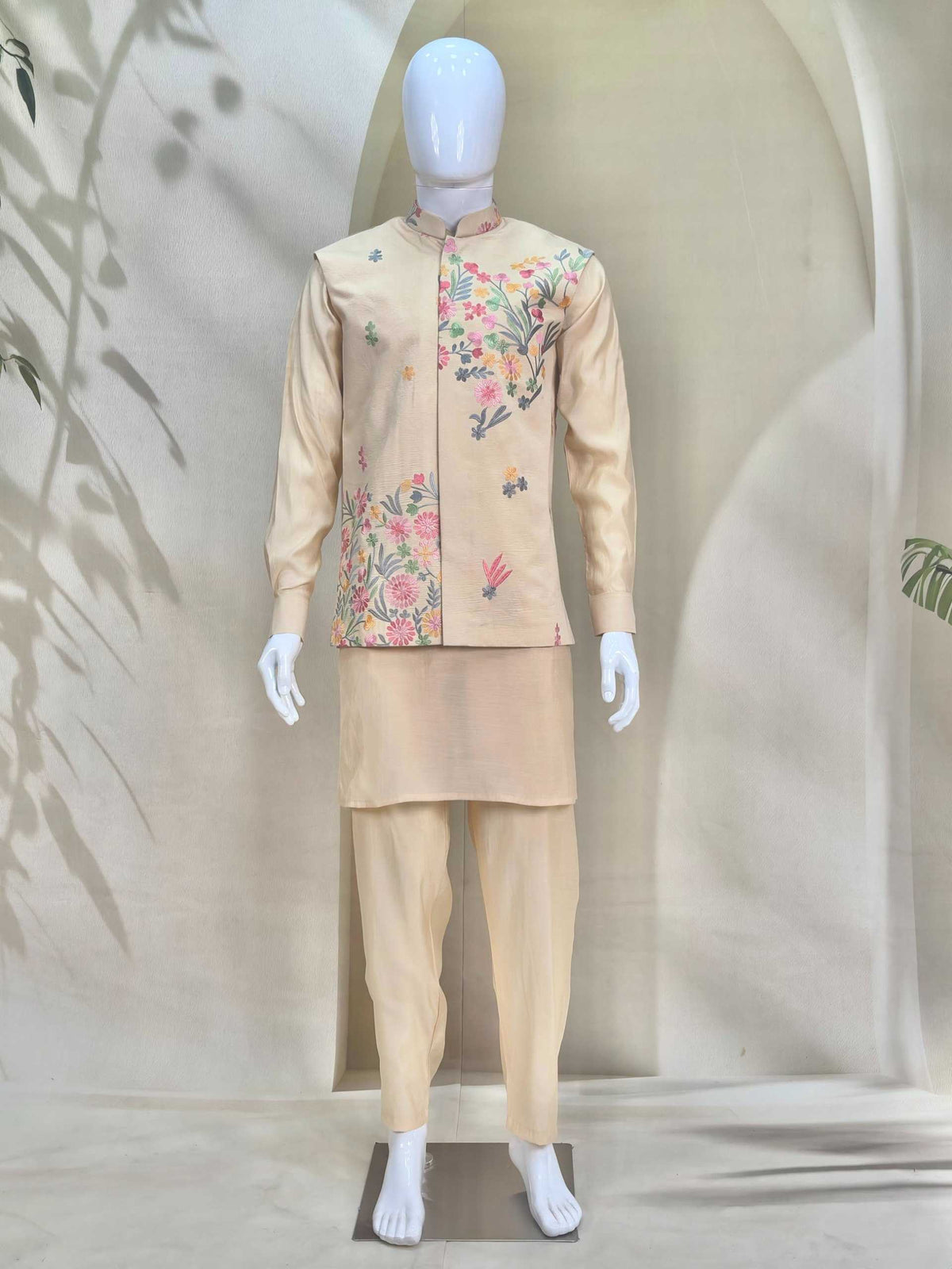 Heavy Roman Silk Kurta 359