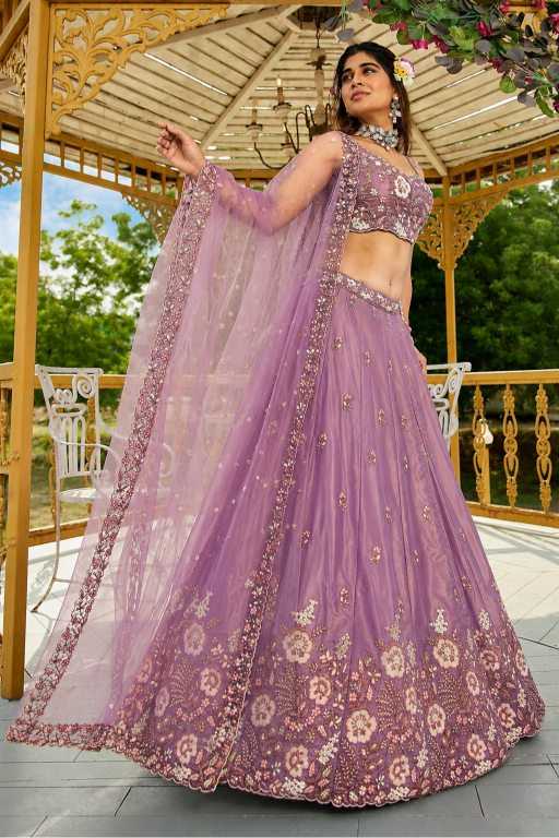 Crepe Embroidered Lehenga JT-138816