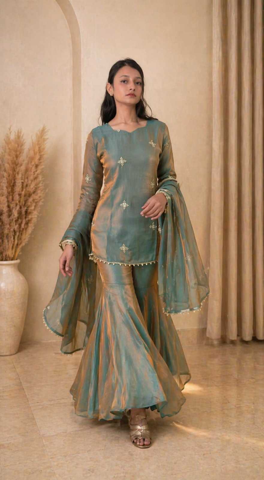 Fancy Sharara Salwar Suit 380