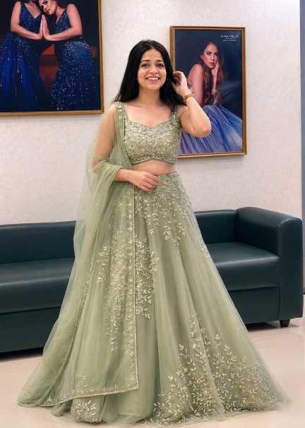 Organza Designer Lehenga JT-138821