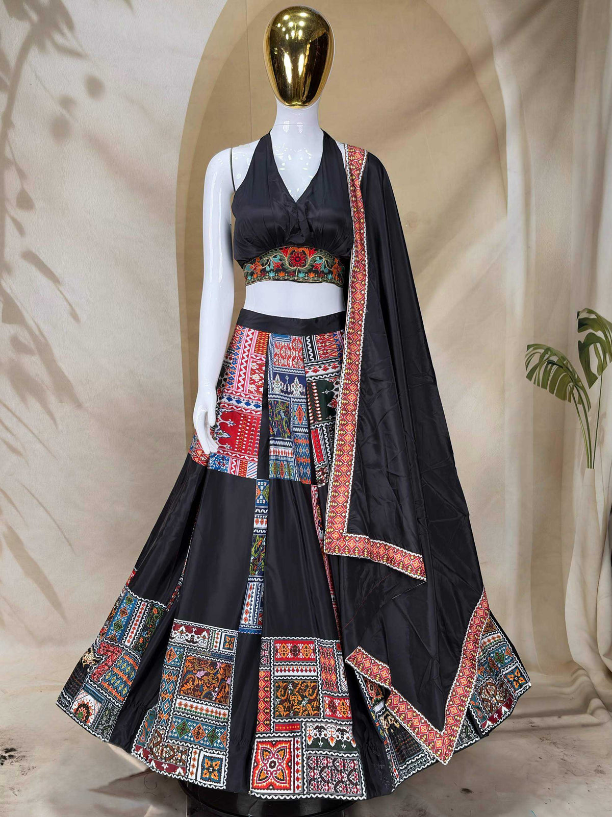 Crepe Designer Lehenga
