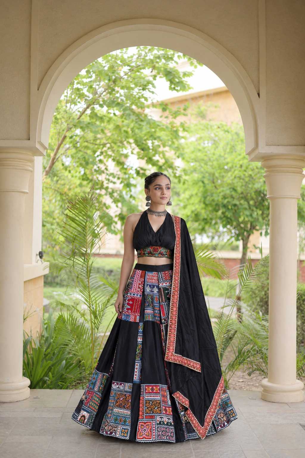 Crepe Traditional Lehenga