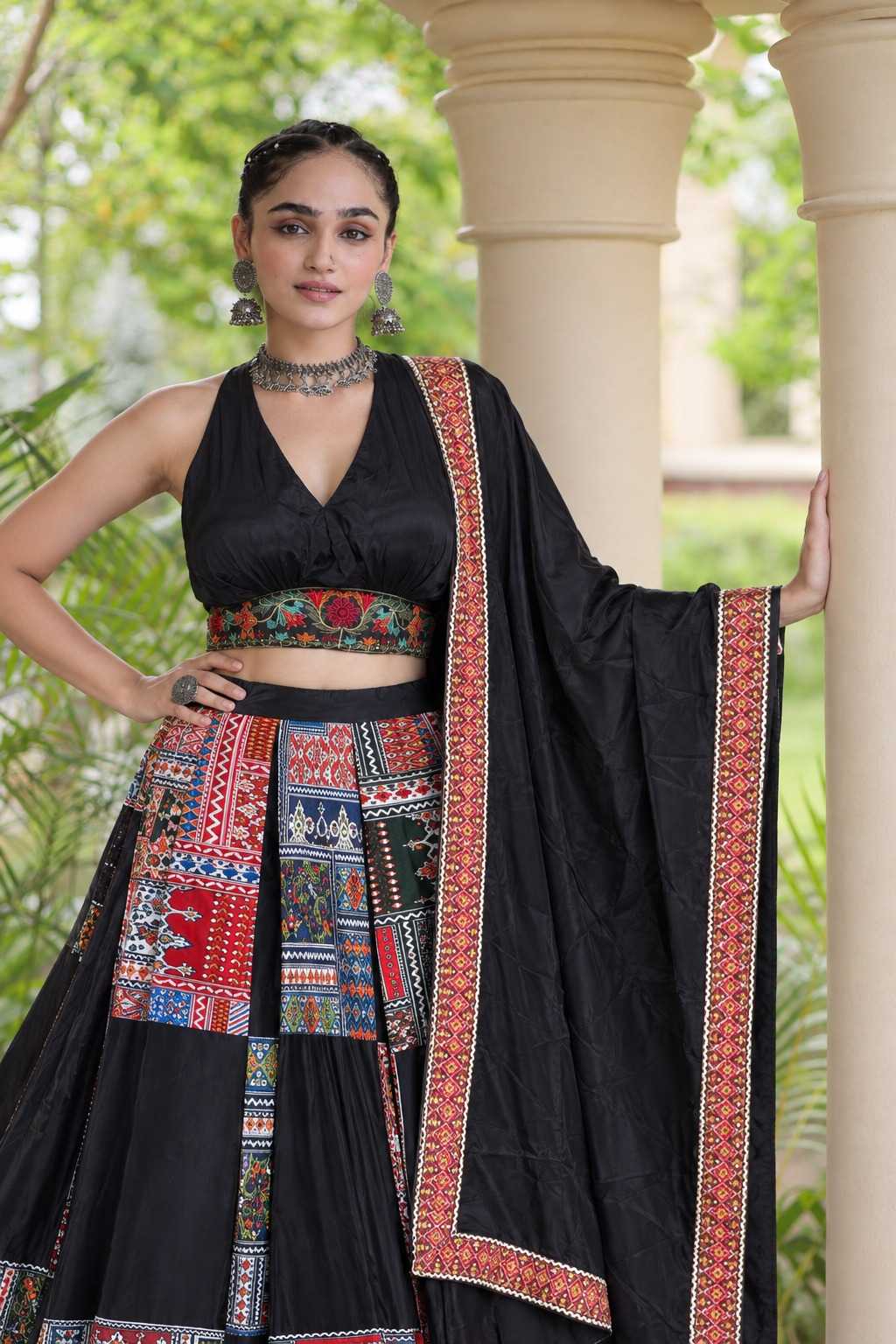 Crepe Traditional Lehenga