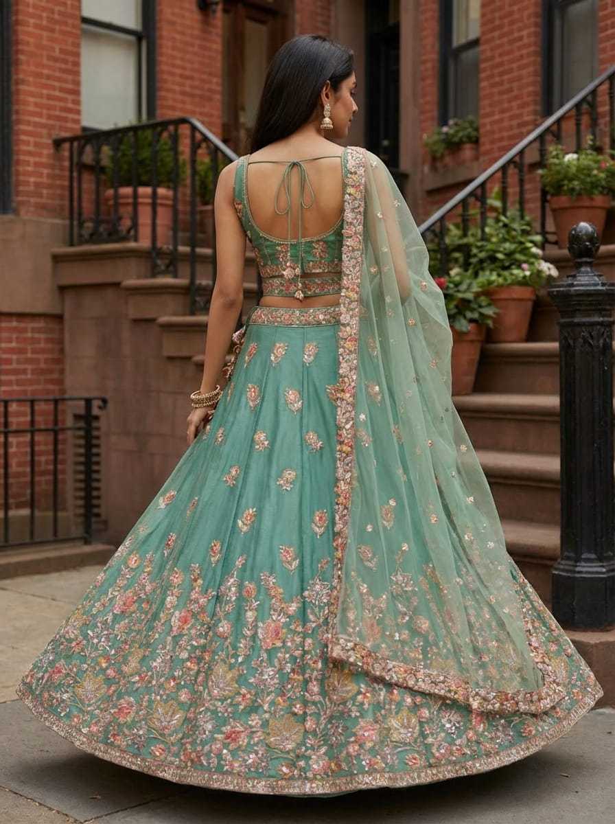 Fancy Embroidered Lehenga JT-138886