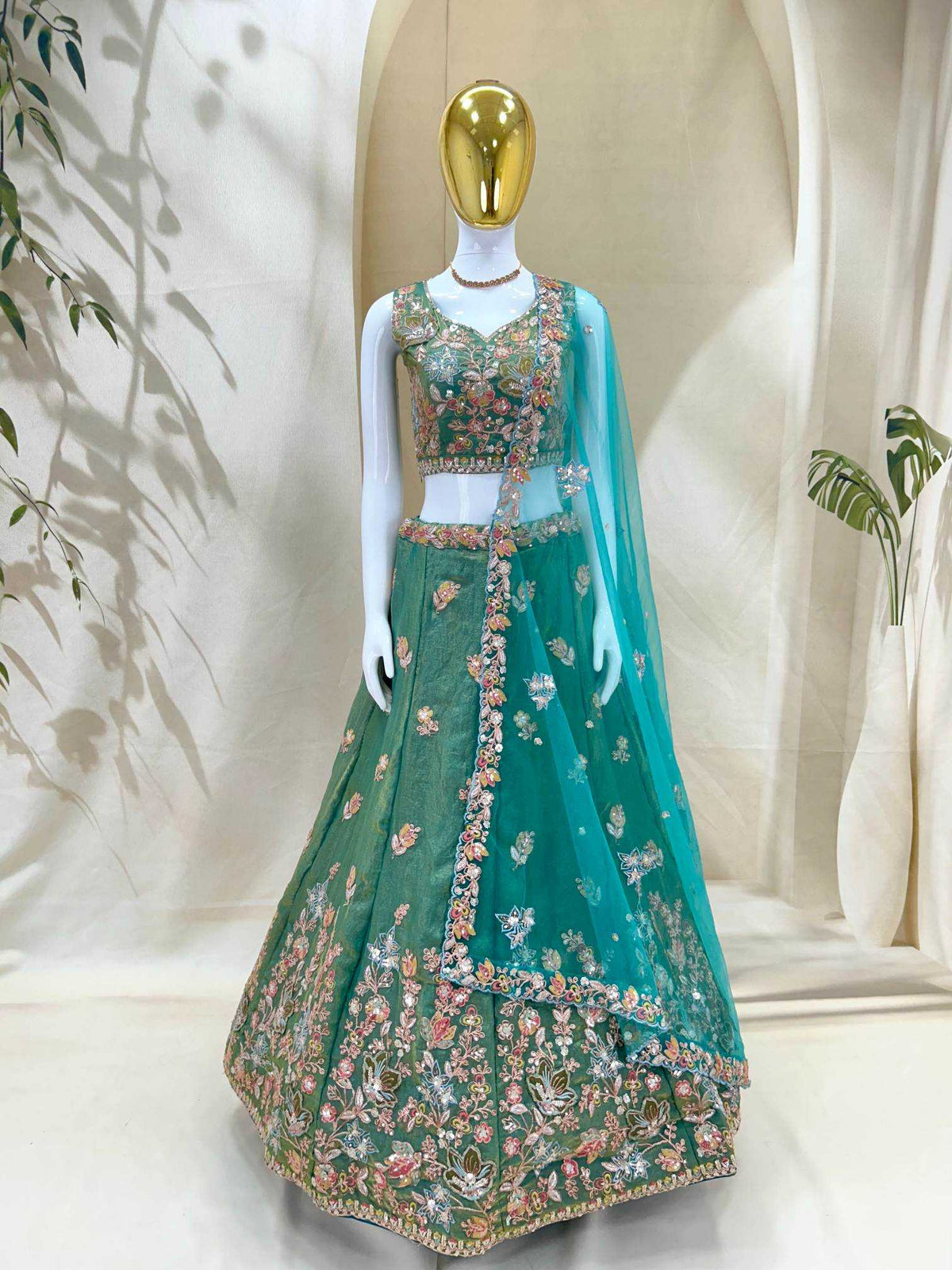 Fancy Embroidered Lehenga JT-138886