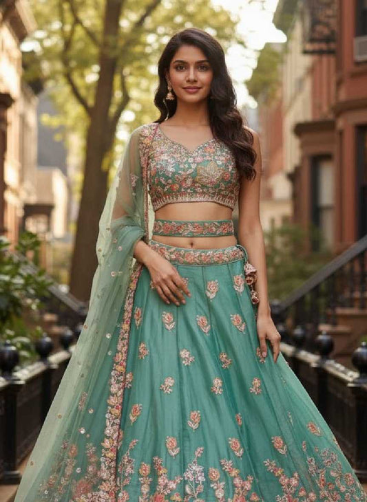 Fancy Embroidered Lehenga JT-138886