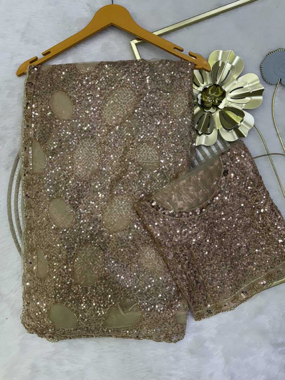 Soft Net Designer Saree 107