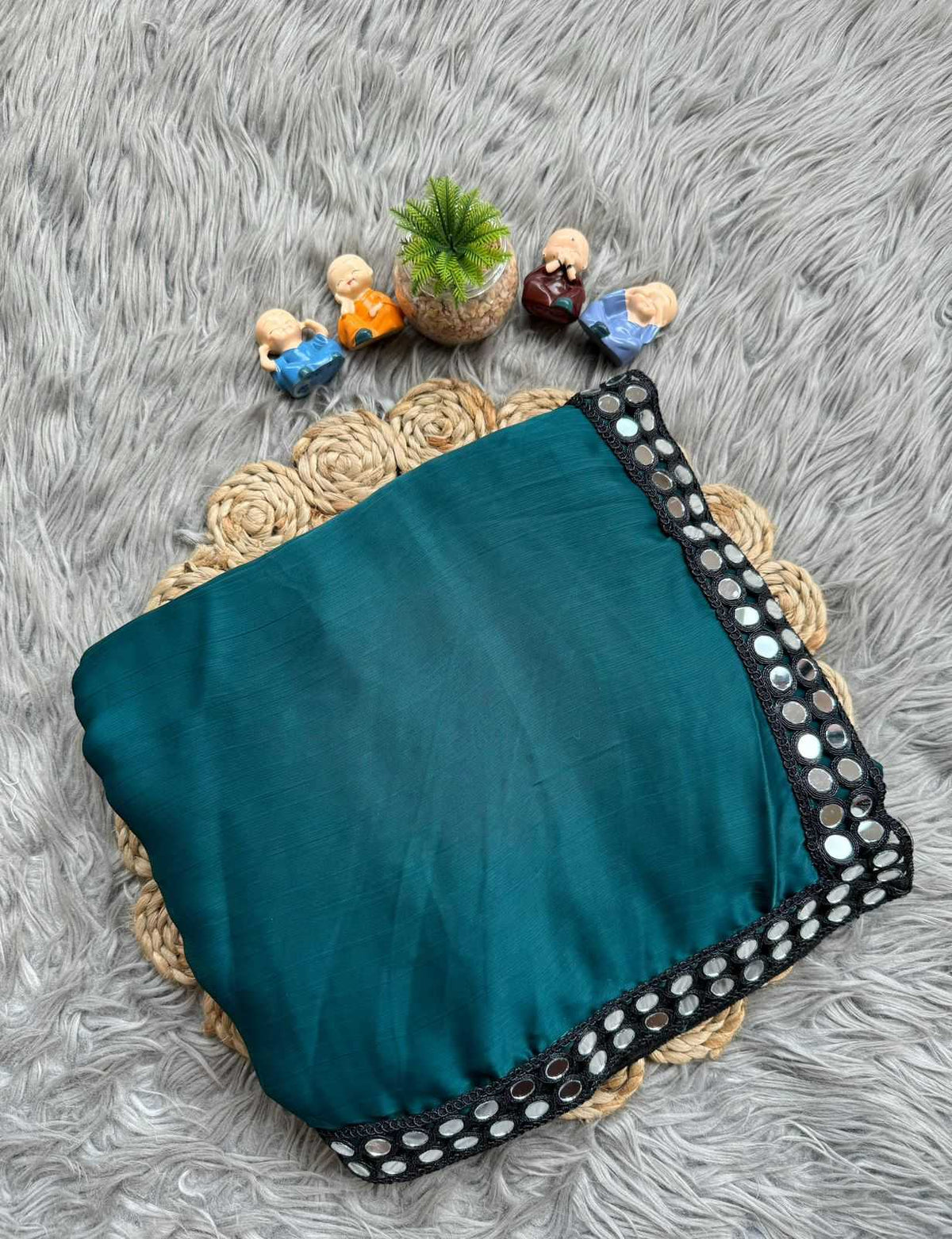 Satin Chiffon Saree
