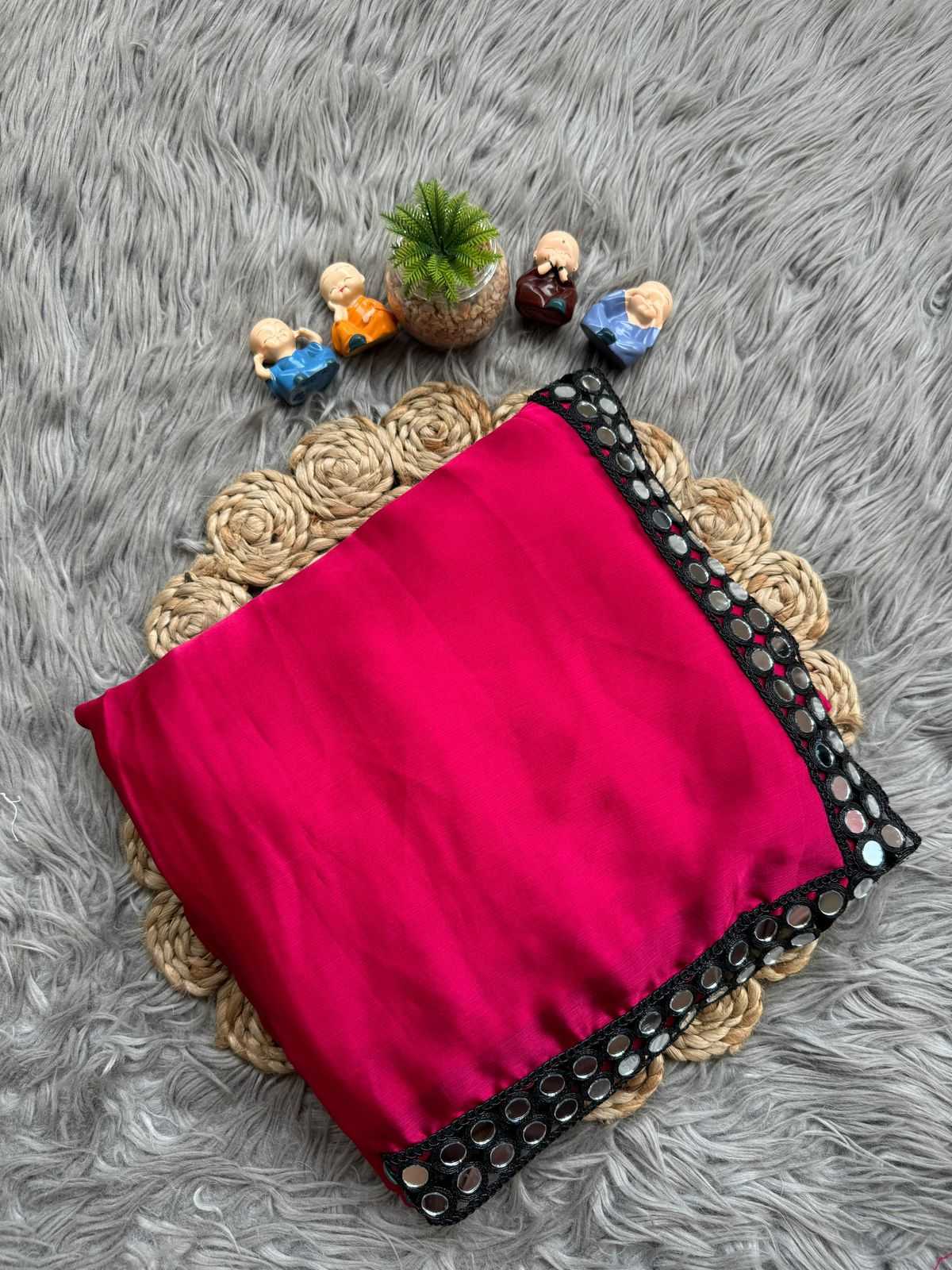 Satin Chiffon Saree