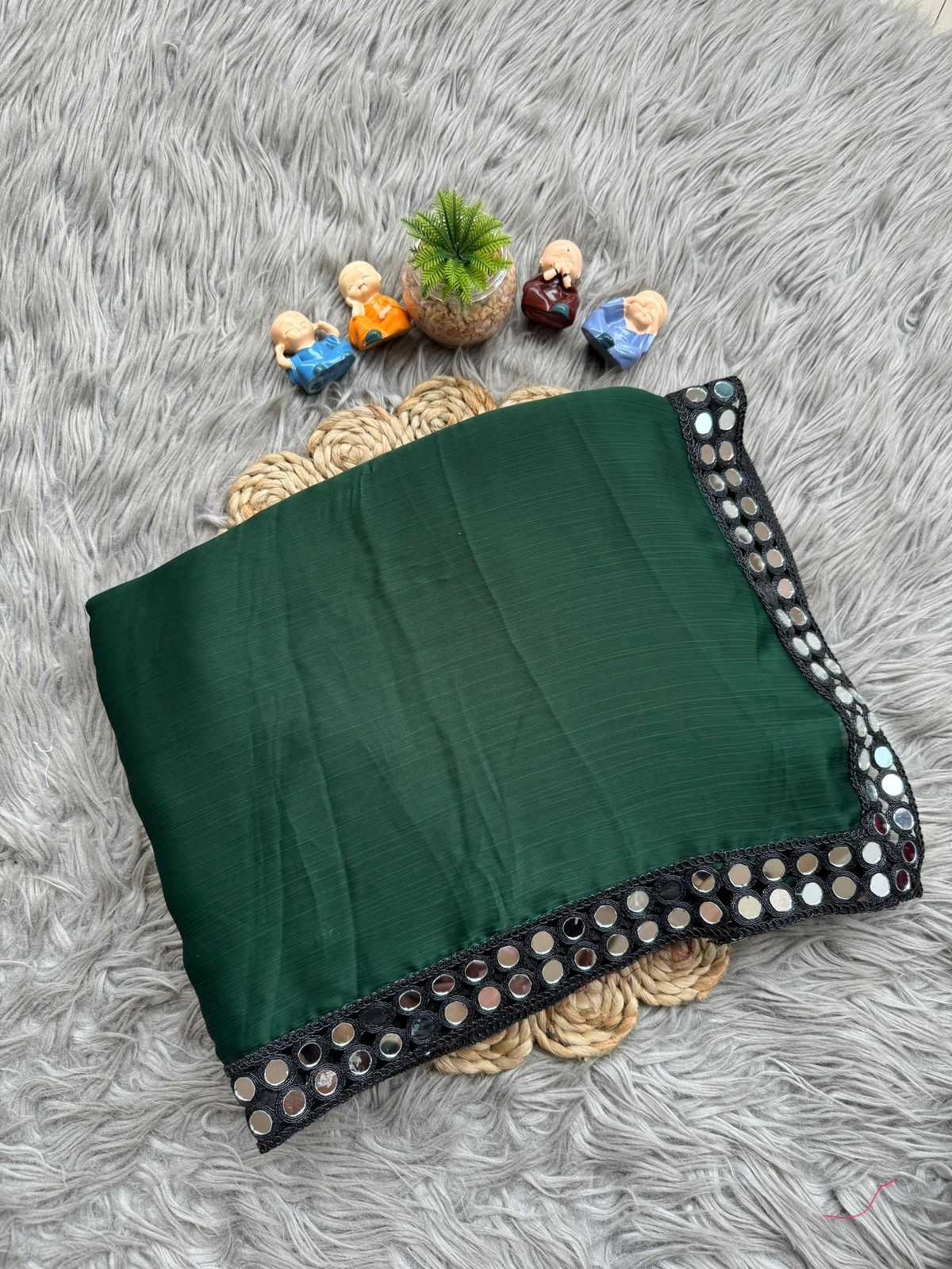 Satin Chiffon Saree