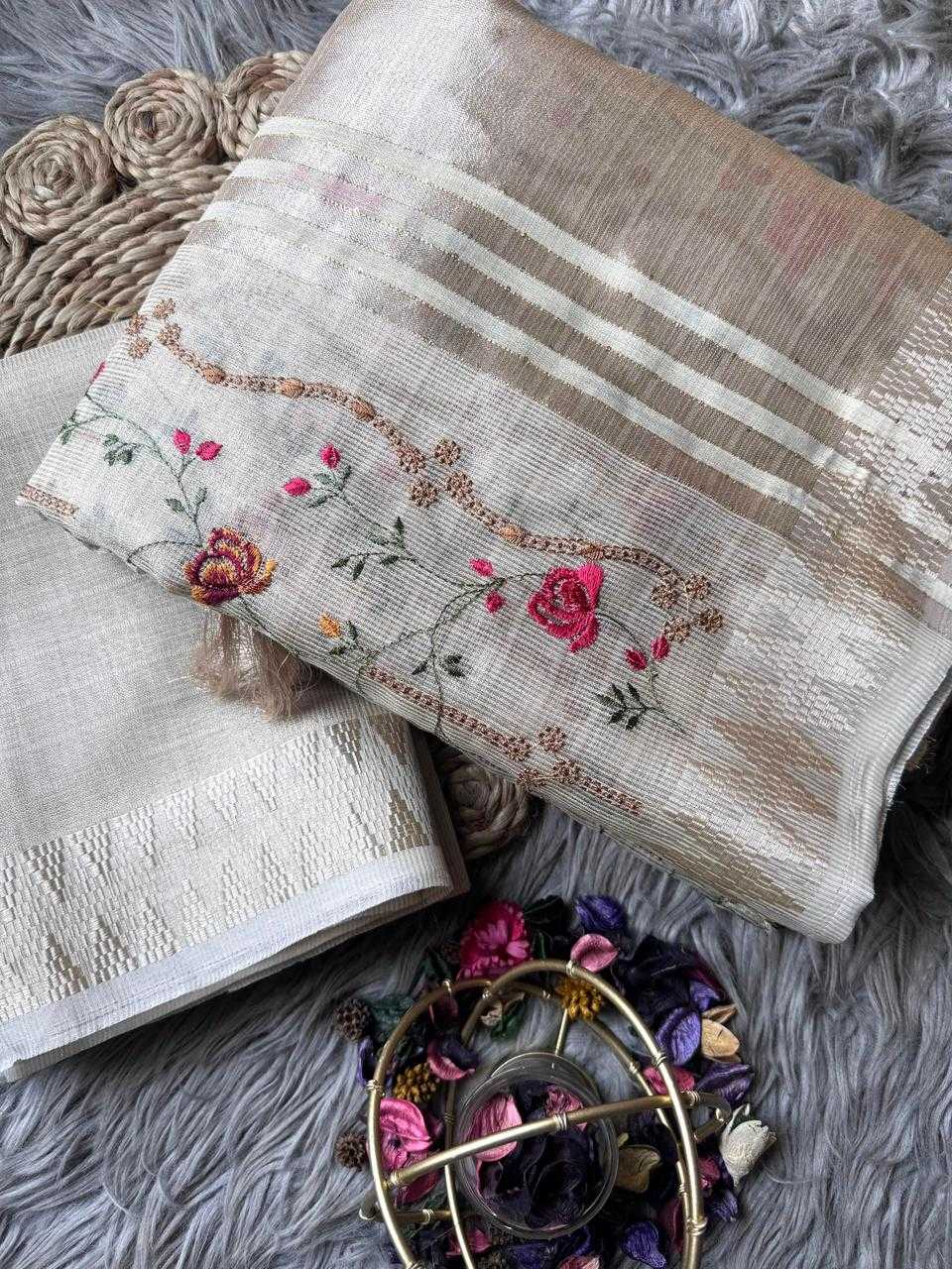 Tissue Silk Designer Saree 1214